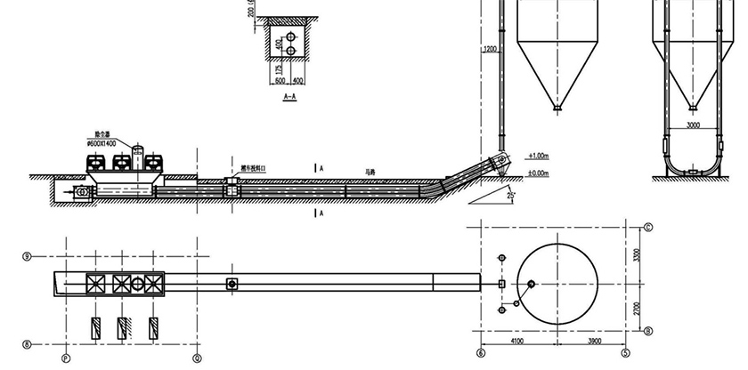 管鏈輸送機(jī)圖紙