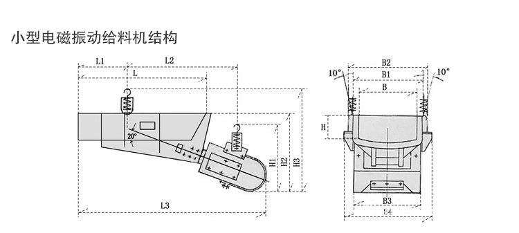 小型電磁振動(dòng)給料機(jī)結(jié)構(gòu)