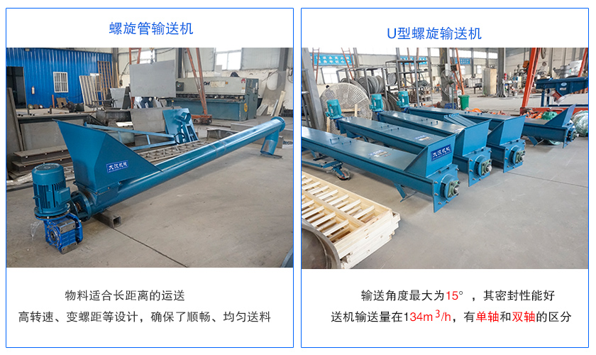 螺旋管輸送機(jī)和U型螺旋輸送機(jī)